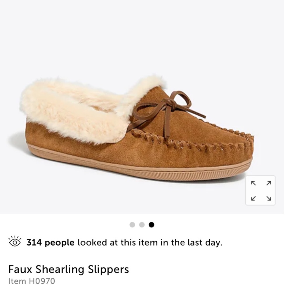 Brand NWT - Jcrew moccasin slippers